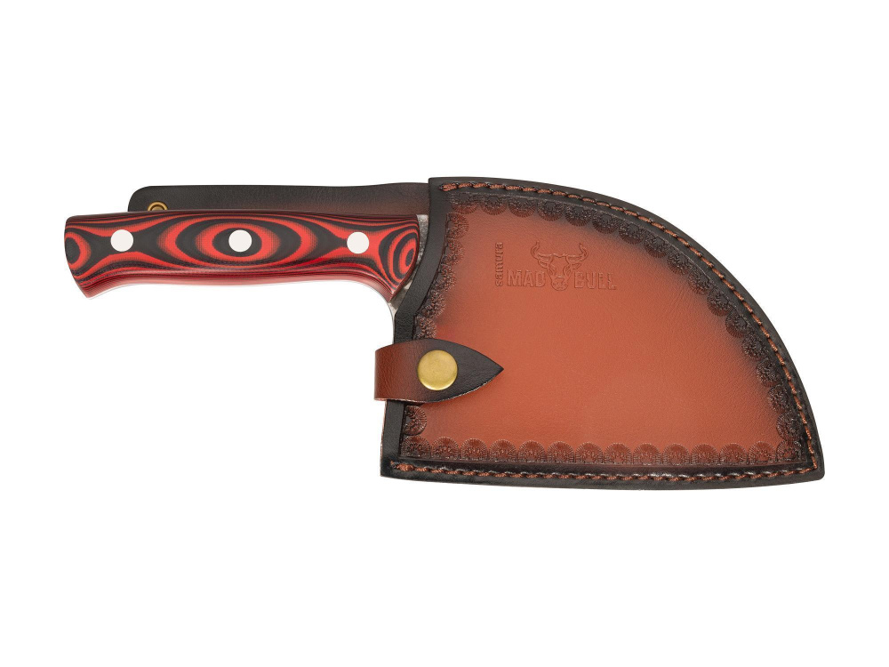 Топорик кухонный "Samura MAD BULL" 180 мм, G-10 красно-чёрный, SMB-0041R