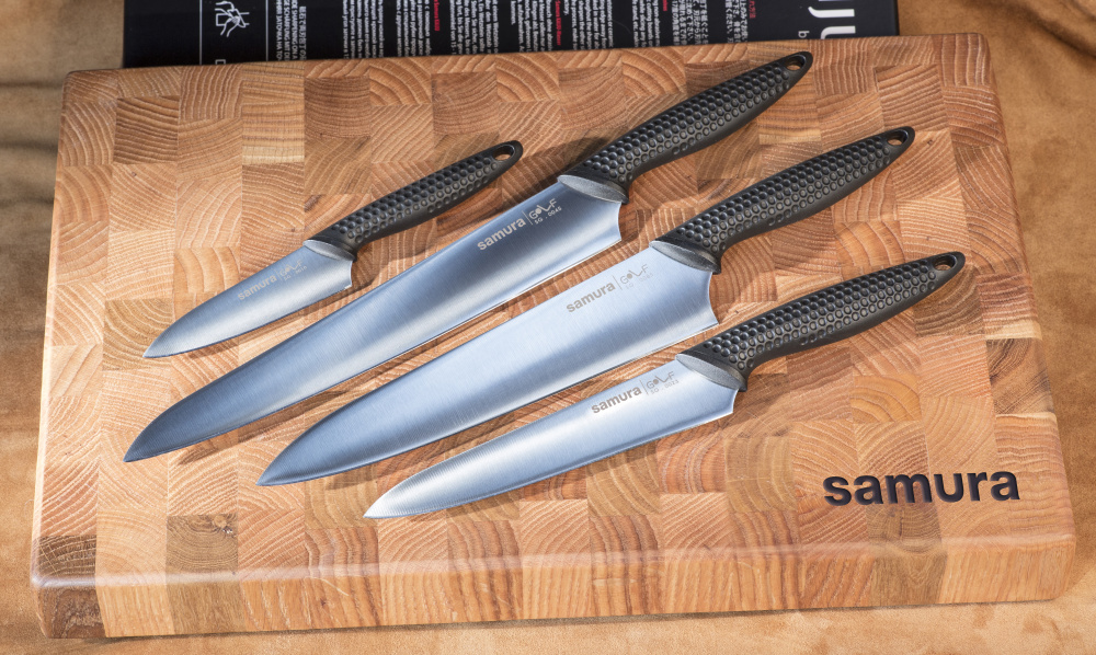 Набор из 4 кухонных ножей "Samura GOLF" (10, 23, 45, 85), AUS-8,SG-0240