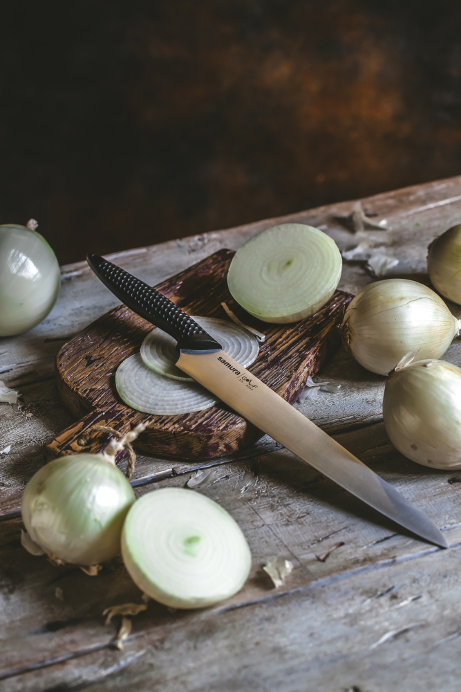 Нож кухонный "Samura GOLF" для нарезки 251 мм, AUS-8,SG-0045