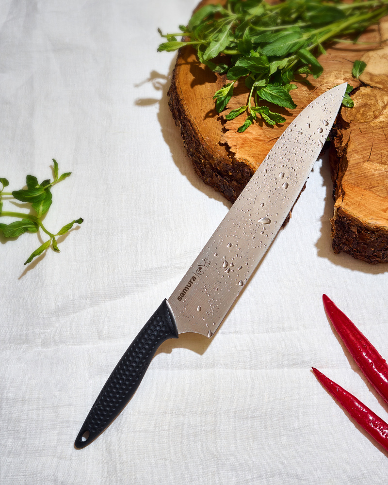 Нож кухонный "Samura GOLF" Гранд Шеф 240 мм, AUS-8,SG-0087