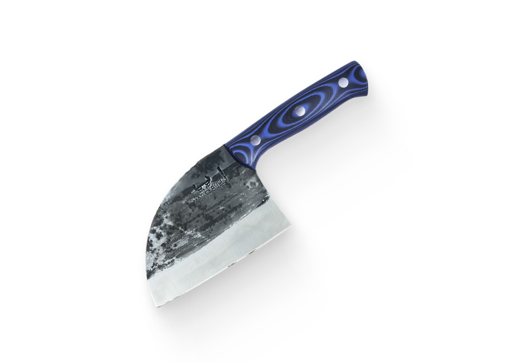 Топорик кухонный малый "Samura MAD BULL" 145 мм, G-10 сине-чёрный, SMB-0041